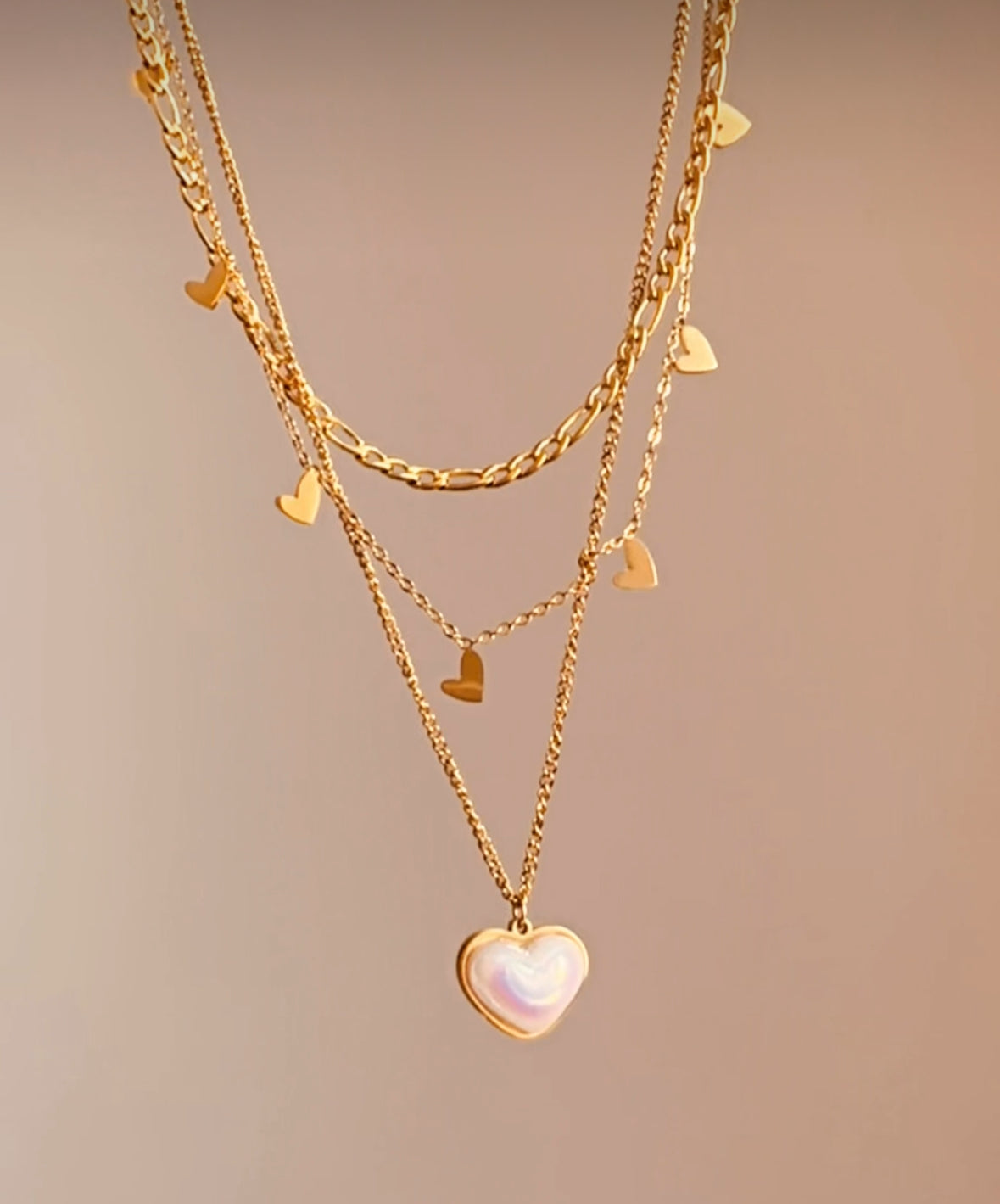 Triple Heart Necklace