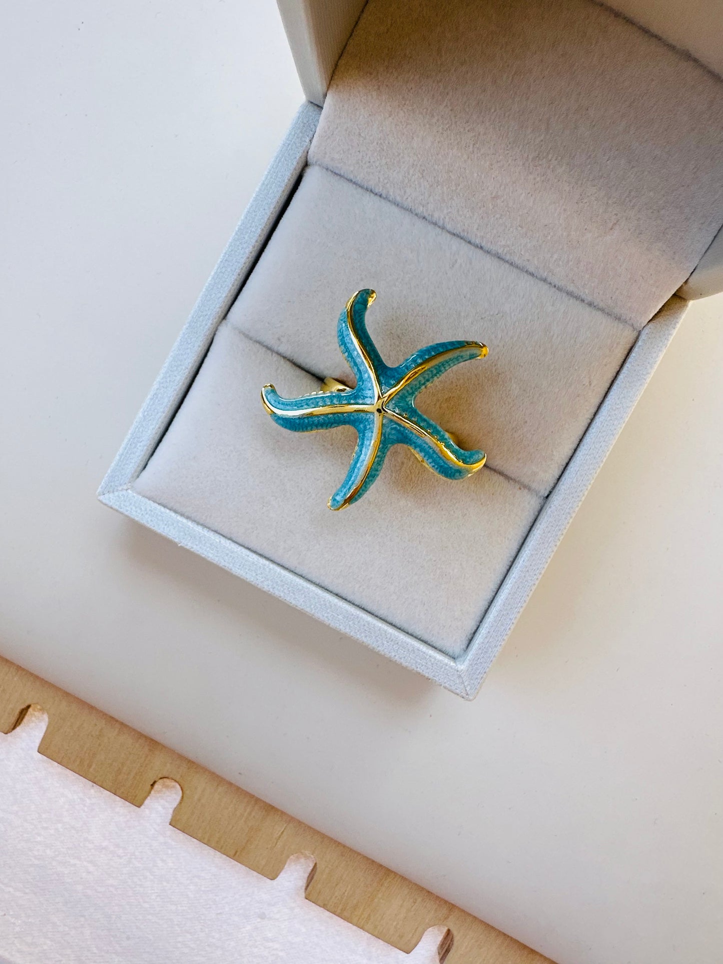 Blue Stra Ring stainless steel