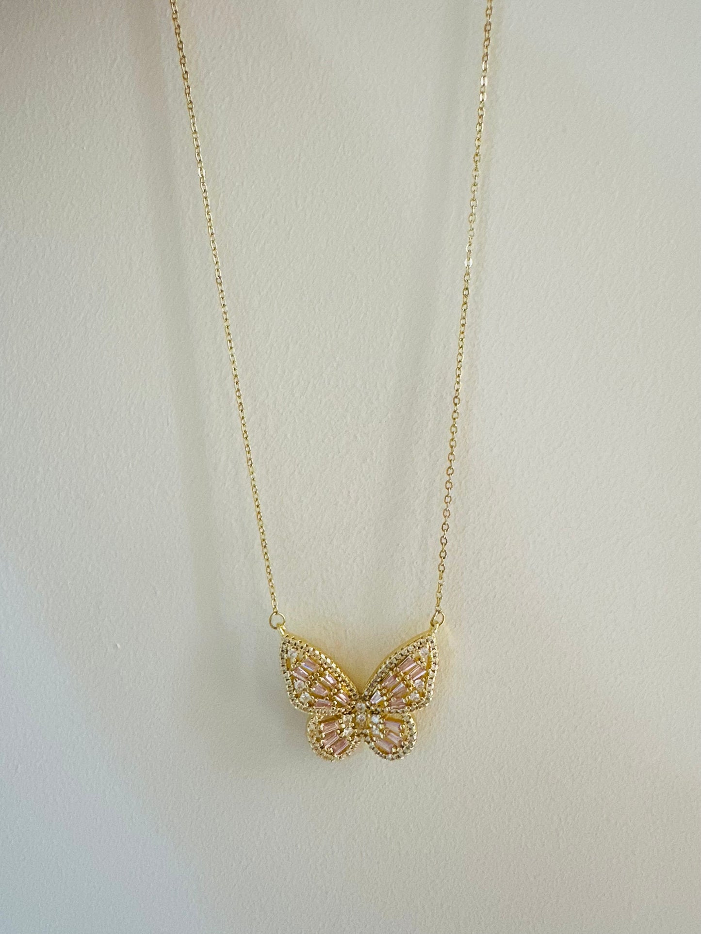Pink Butterfly necklace 🦋