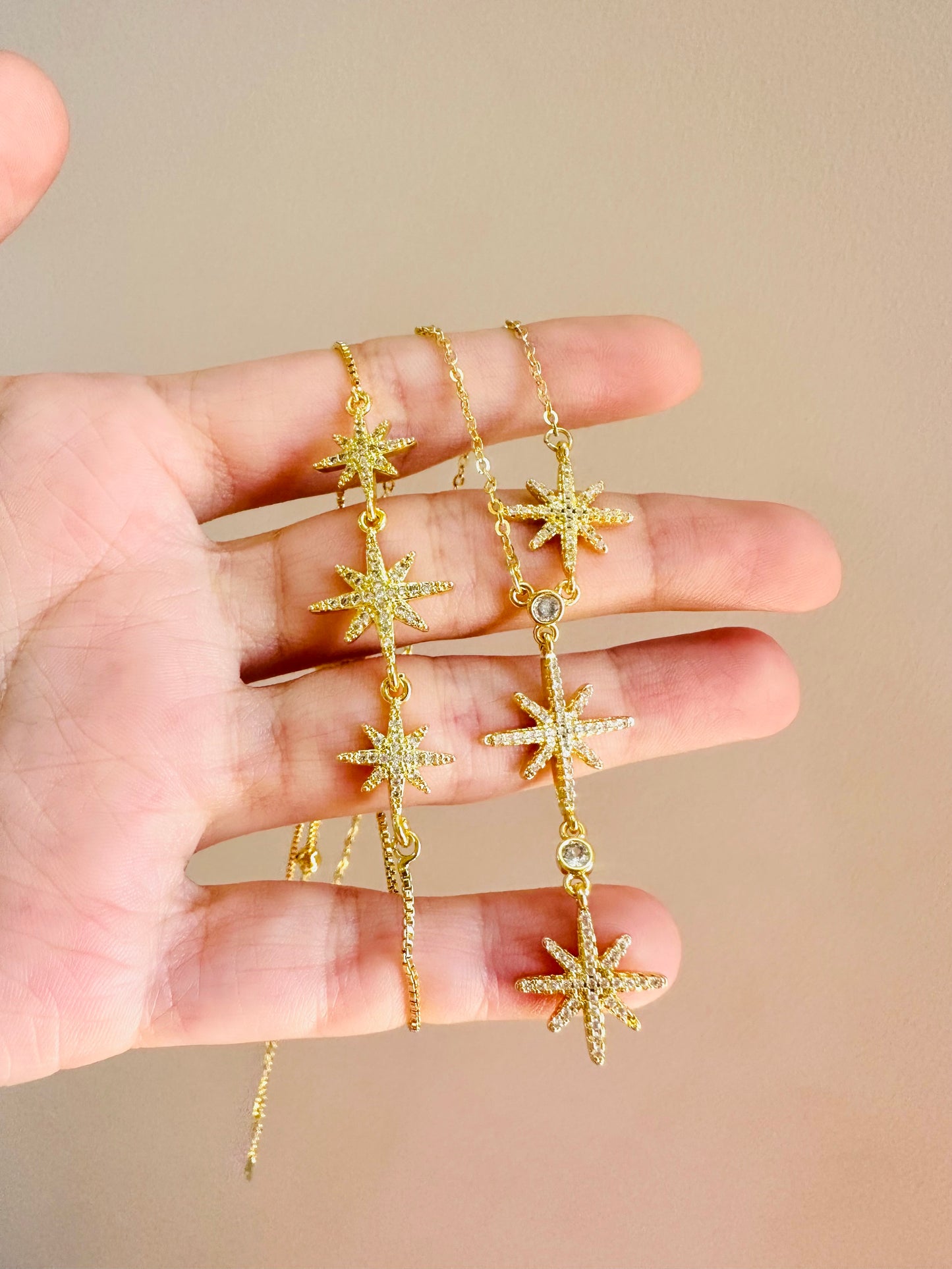 Gold-Plated Star Bracelet