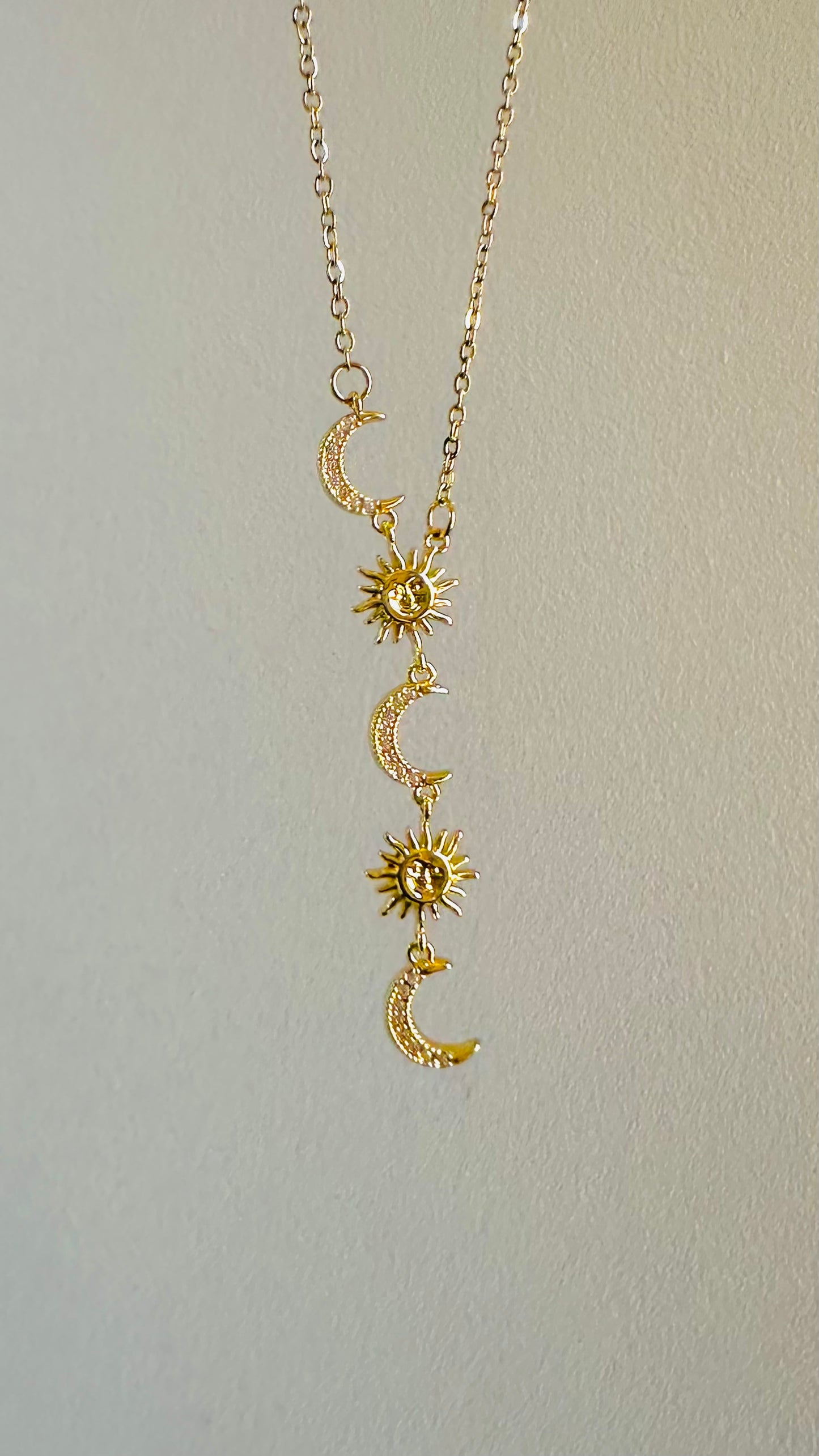 Sun & Crescent Necklace