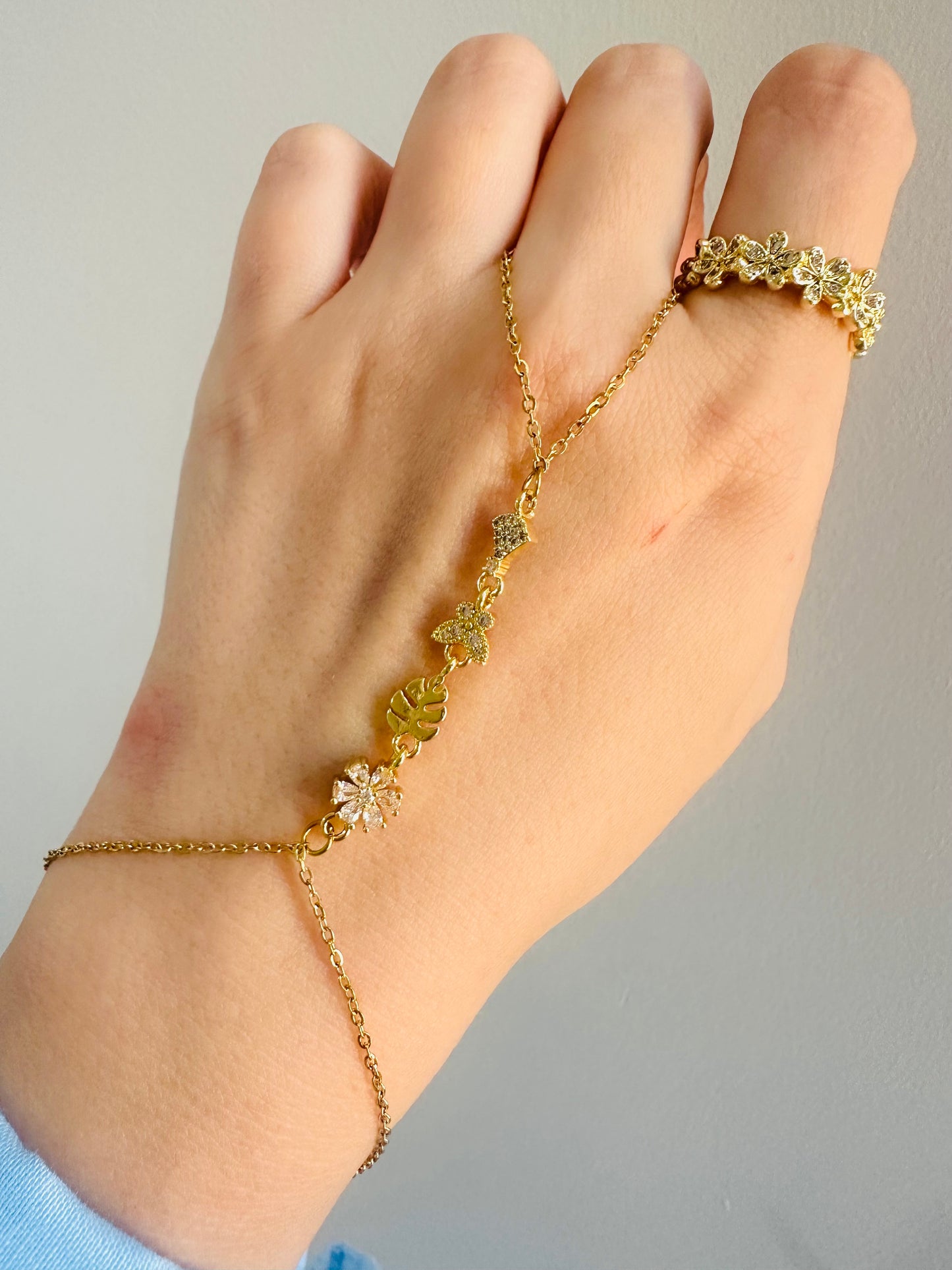 Gold Plated Hand Chain