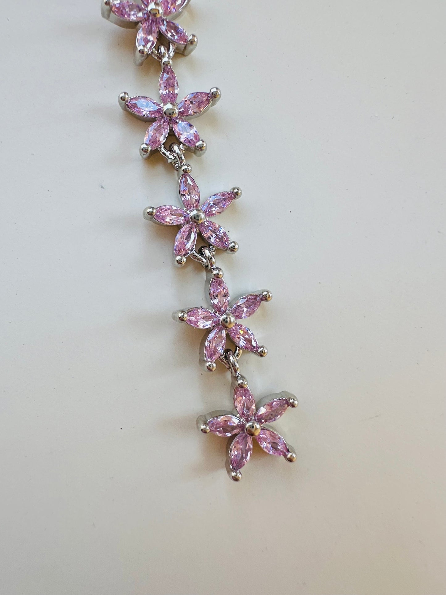 Pink Silver Necklace 💗