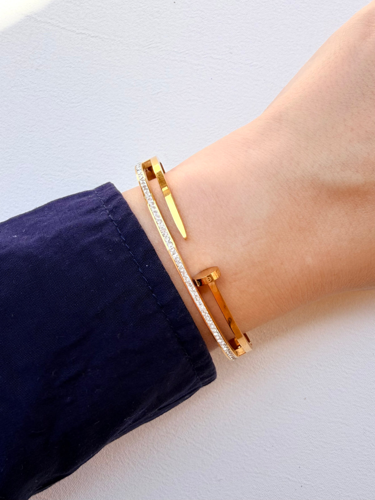 Crystal Nail Bangle