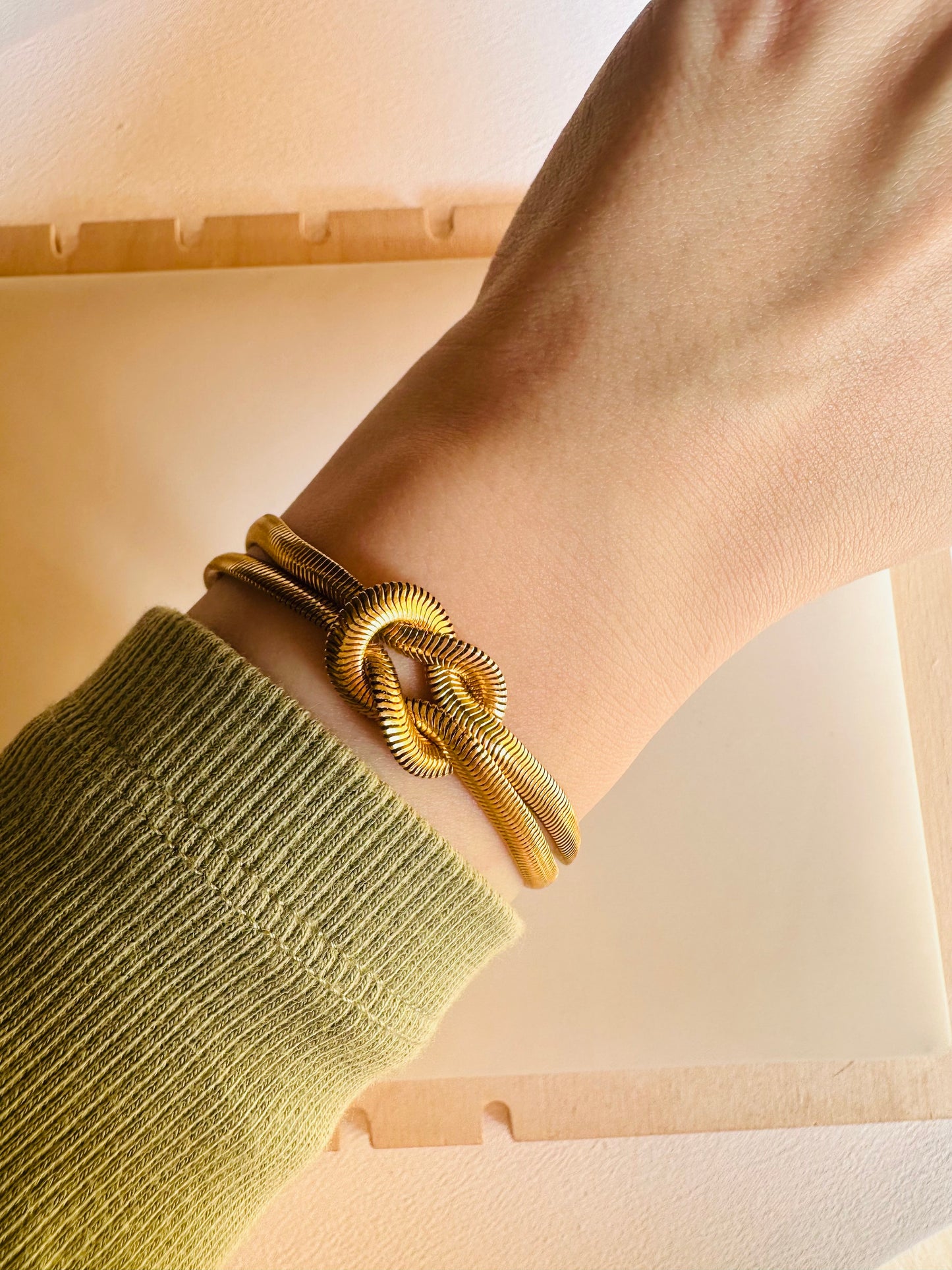 Thick Snake Chain Bracelet – Stainless Steel