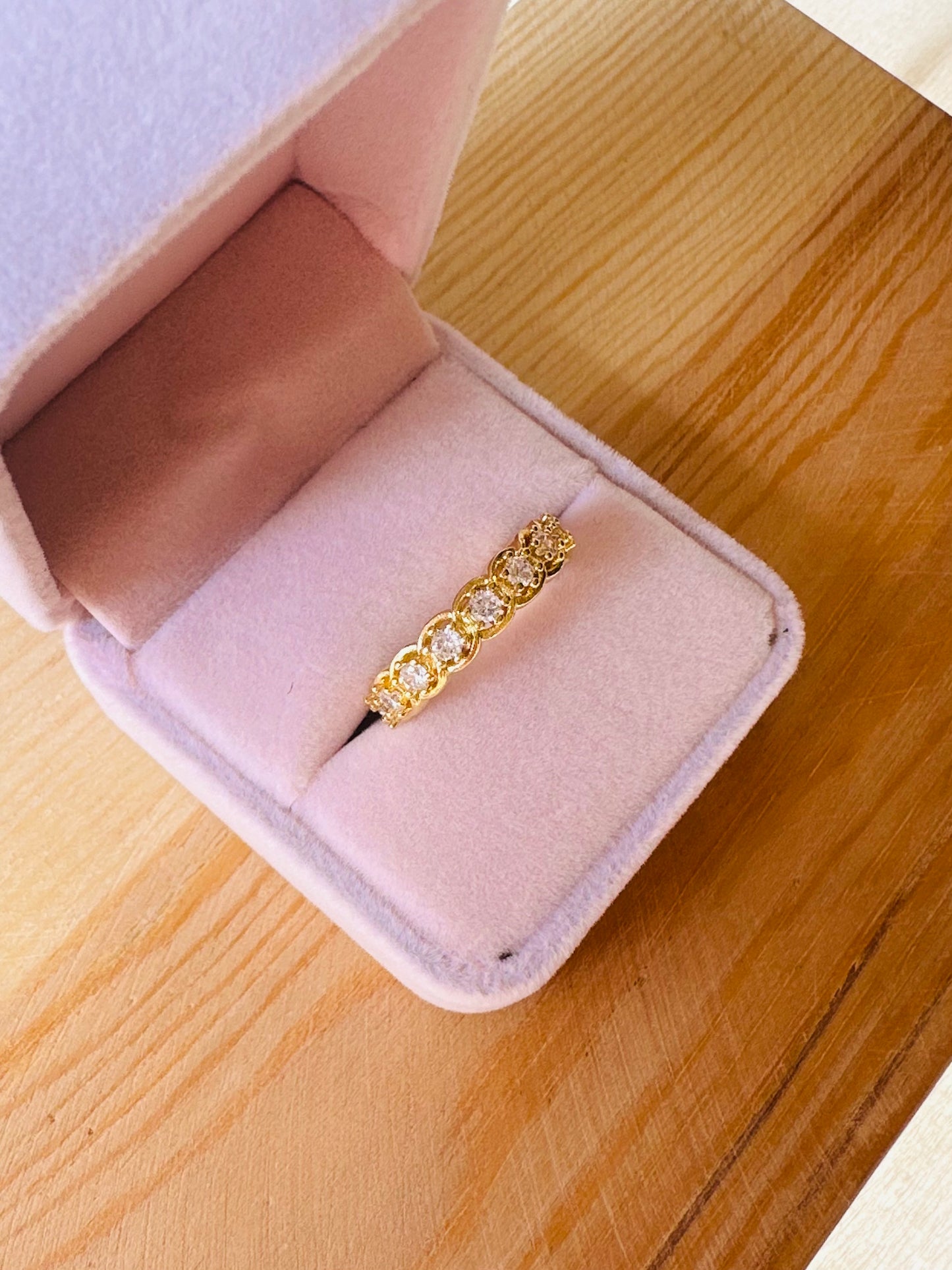 Gold Plated Stone Ring