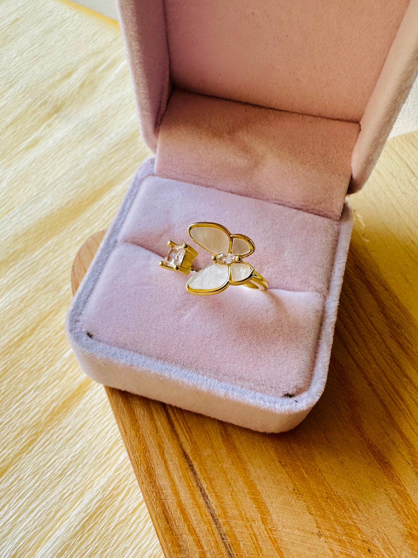 Butterfly Ring – Gold Plated