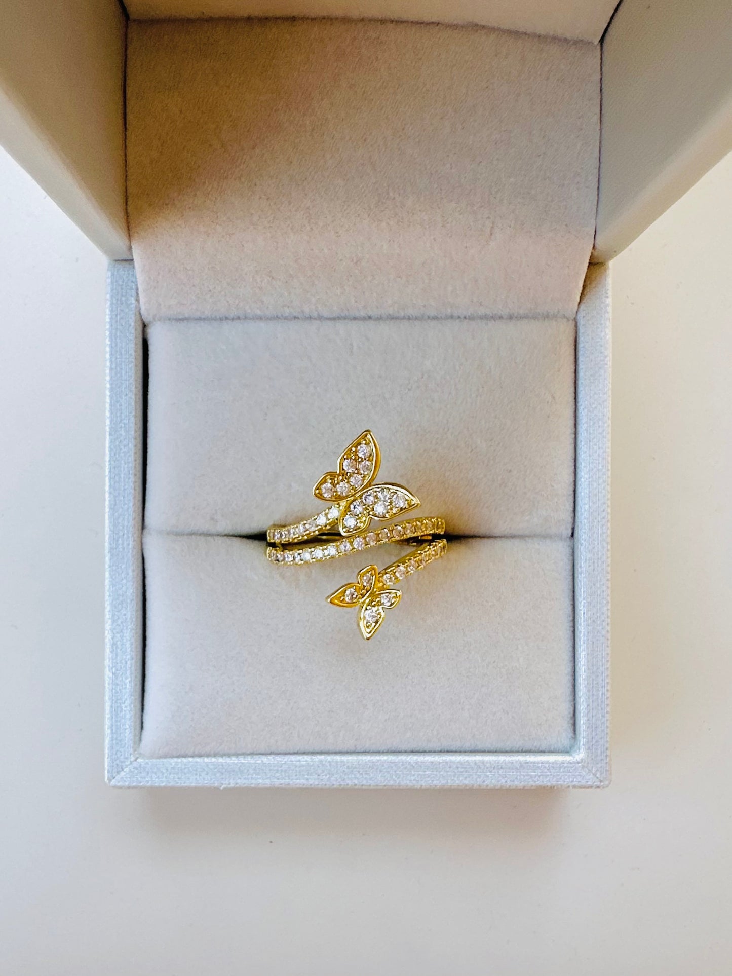 Butterflie Ring gold plated