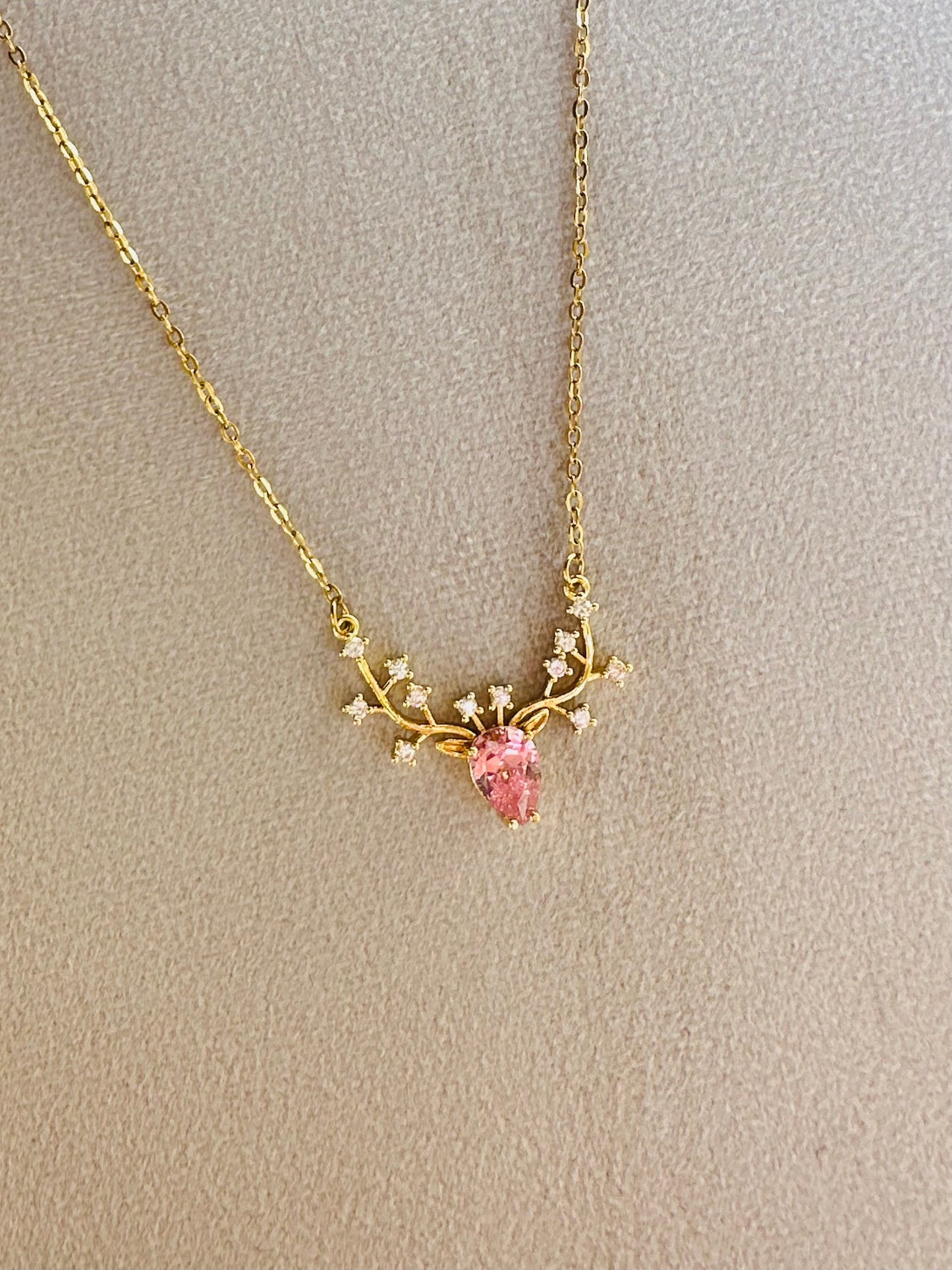 Pink Stone Necklace