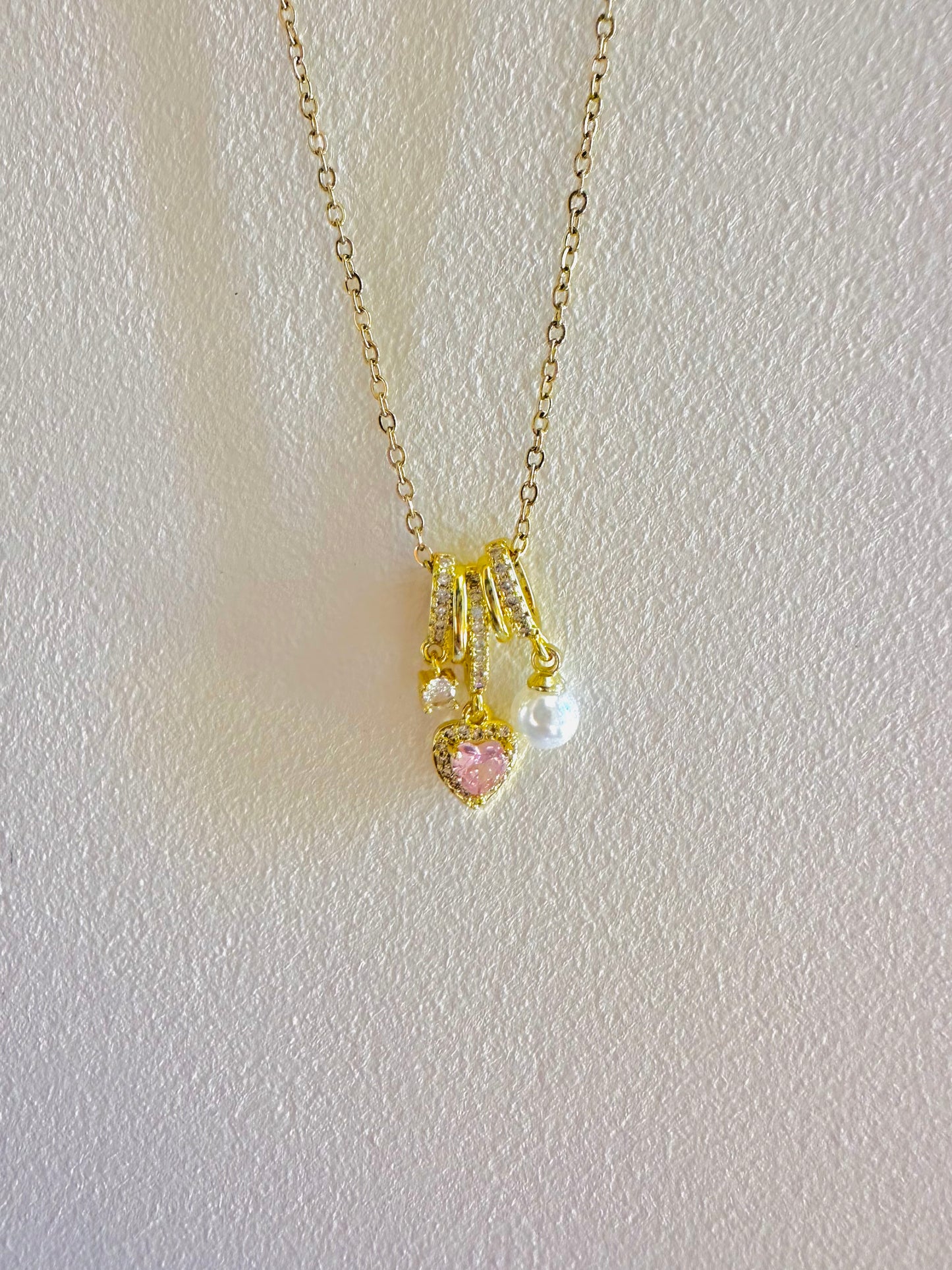 Pink Heart Necklace