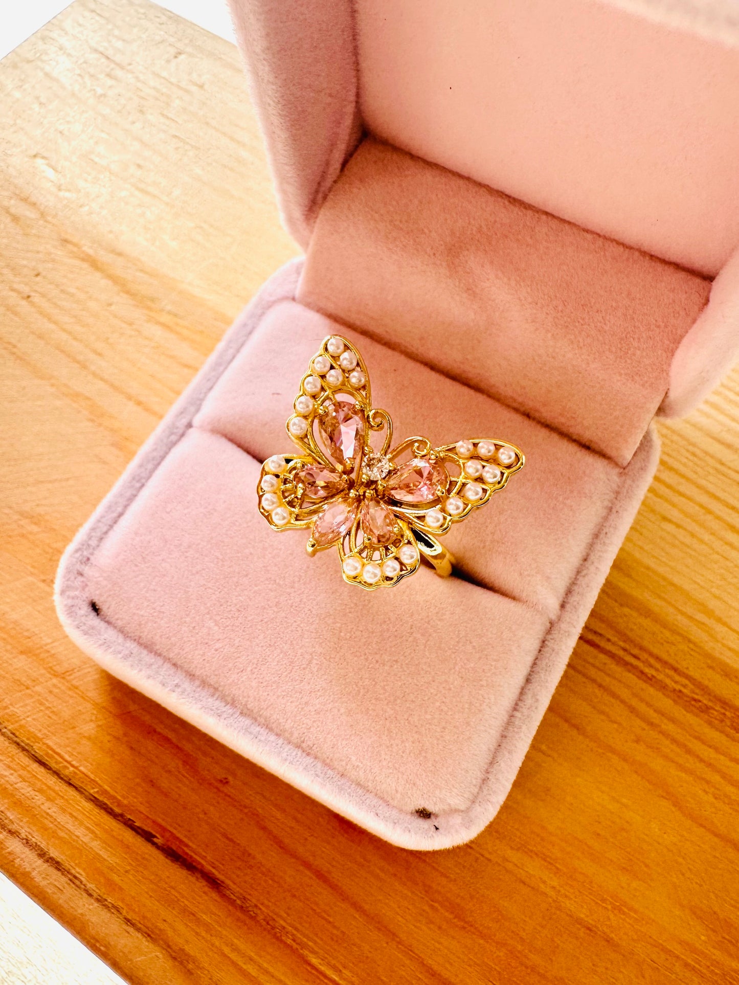 Pink Butterfly ring  🦋
