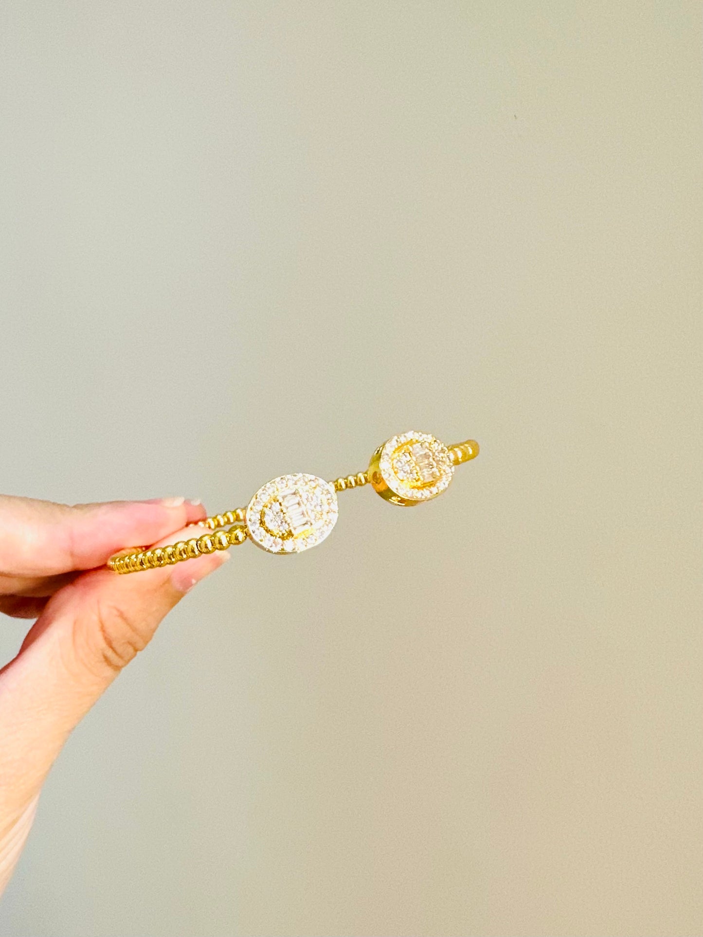 Gold Plated Stone Bracelet