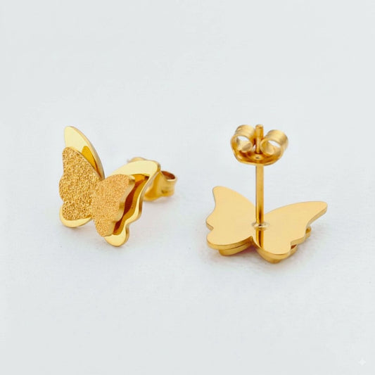 Gold Butterfly Earrings 🦋
