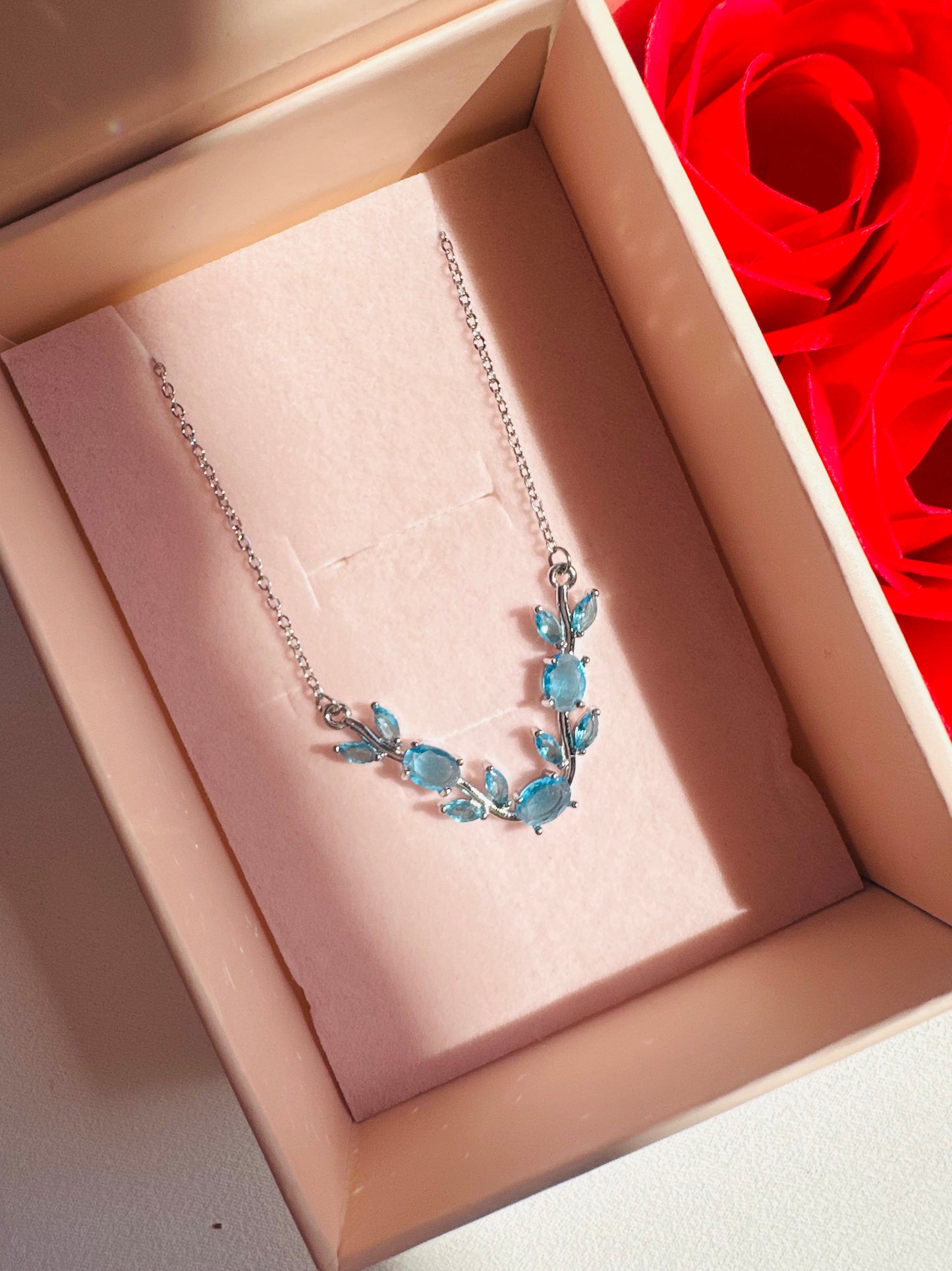 Silver Blue Necklace
