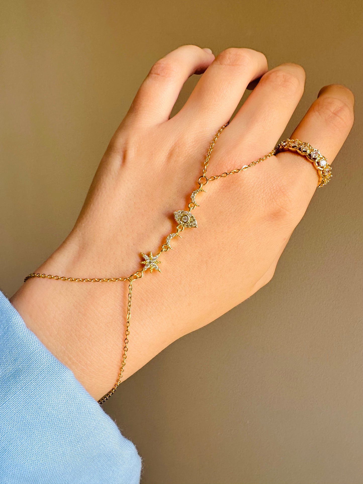 Gold Plated Hand Chain