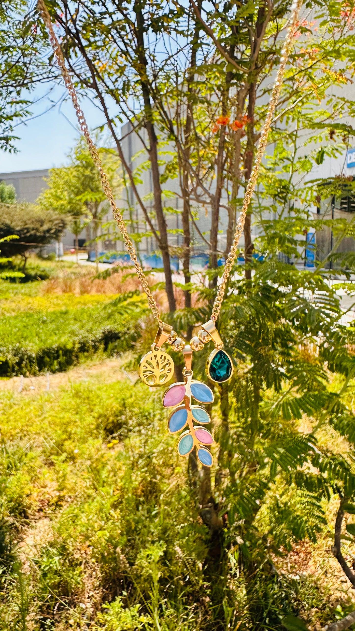 Colorful Gold Necklace