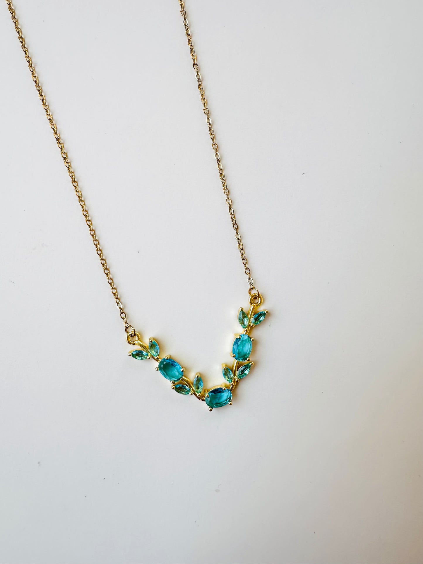 Blue Tulip Necklace