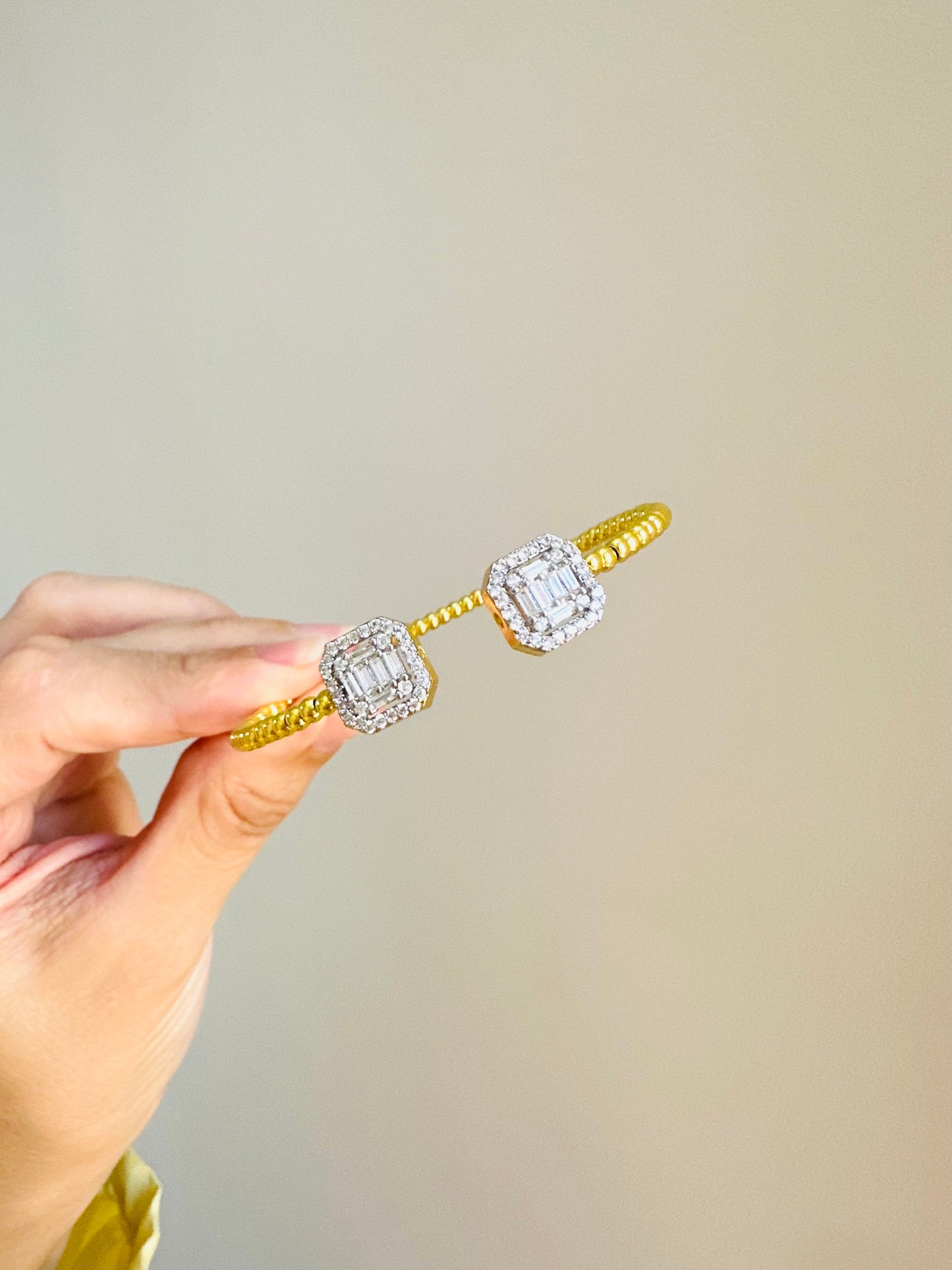 Gold Plated Stone Bracelet