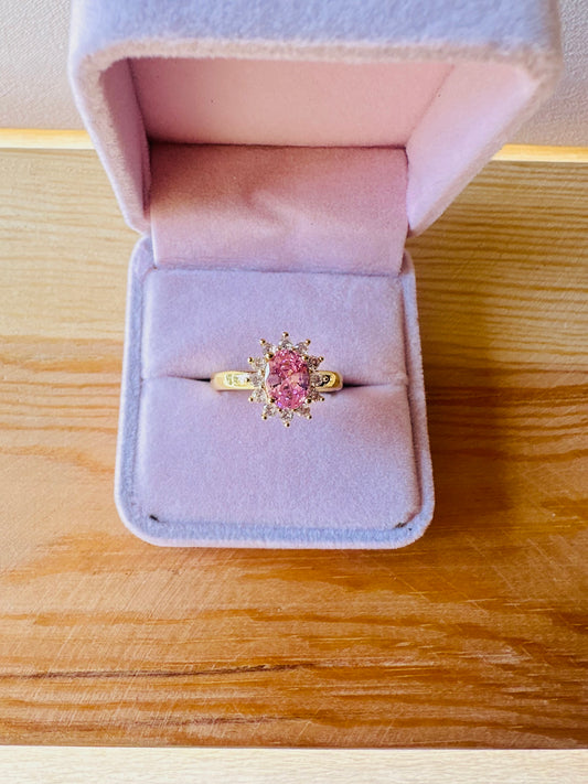 Pink Gold Plated Ring