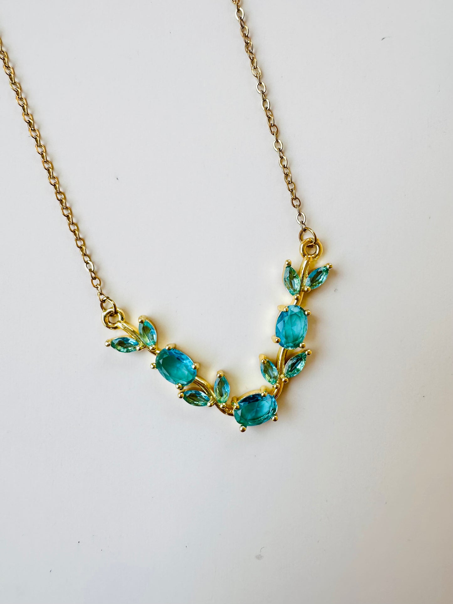 Blue Tulip Necklace