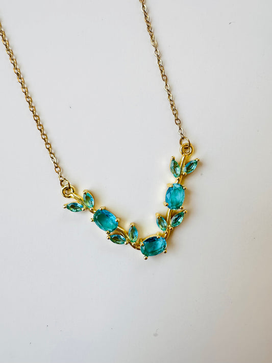 Blue Tulip Necklace
