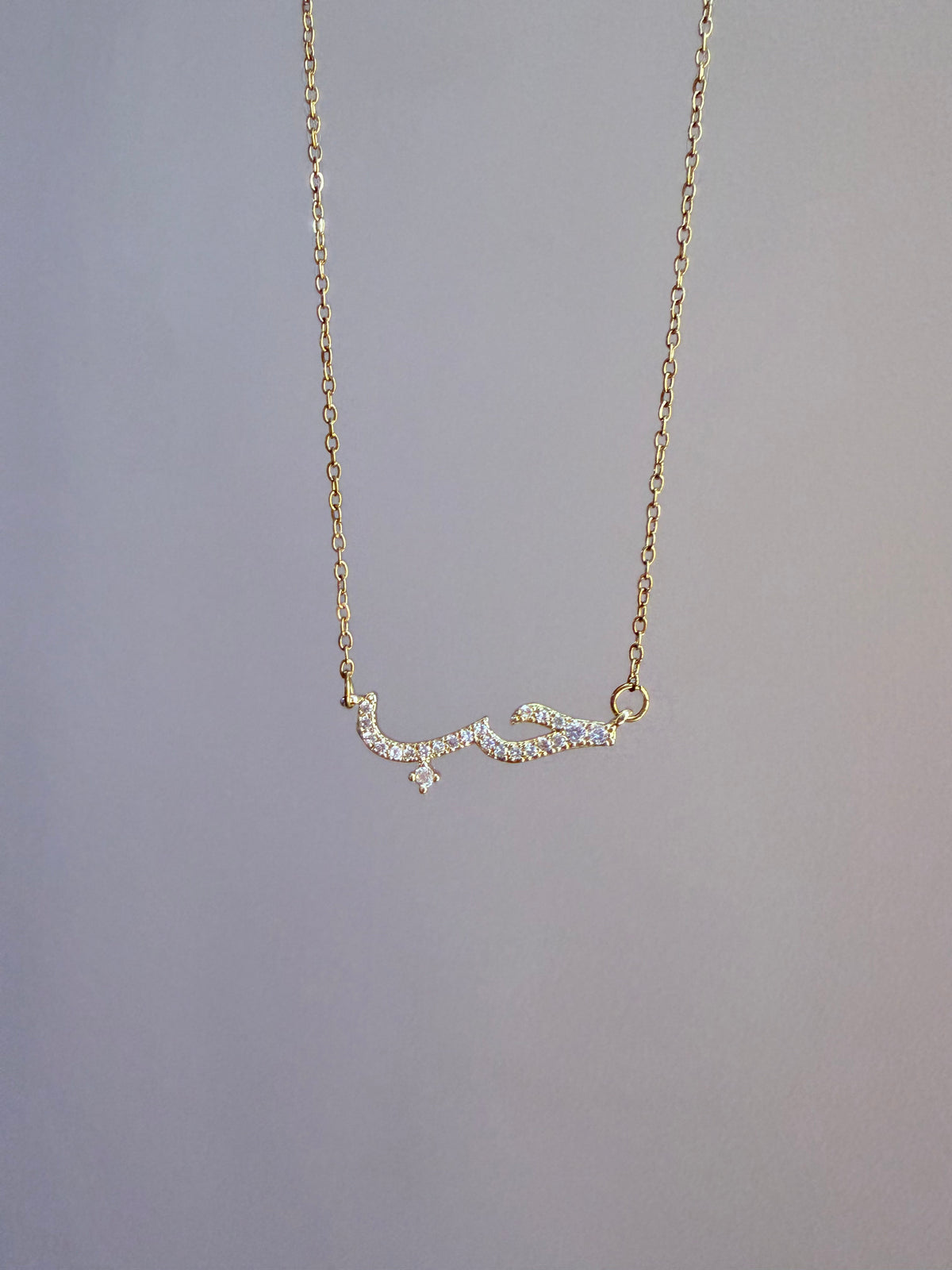 Love gold necklace