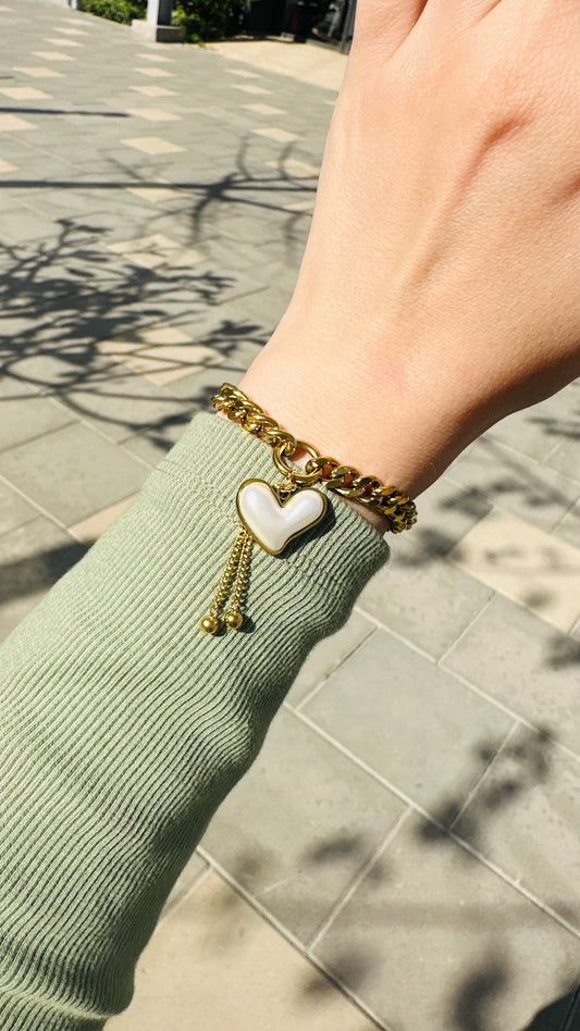 Heart Chain Bracelet