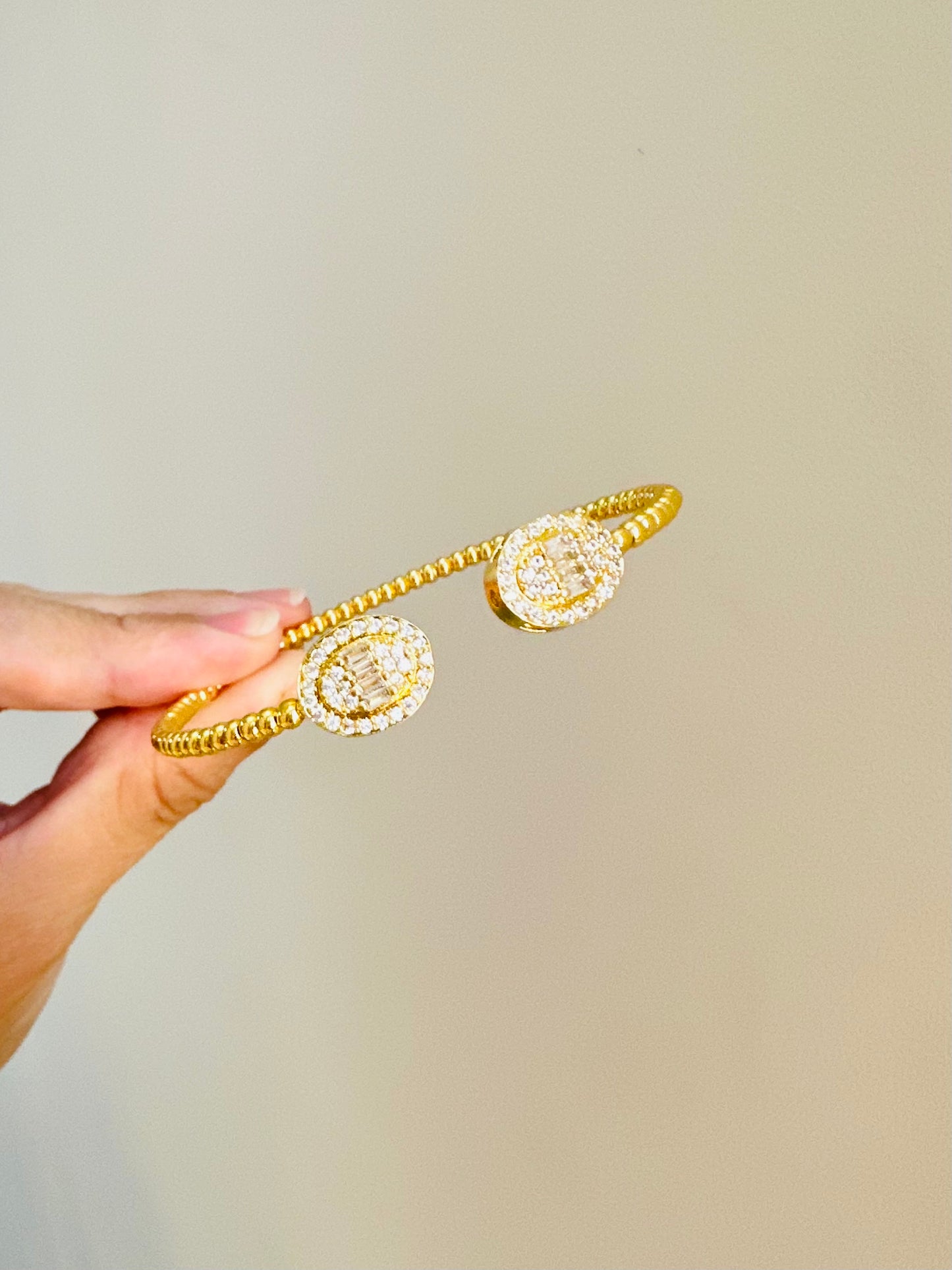 Gold Plated Stone Bracelet