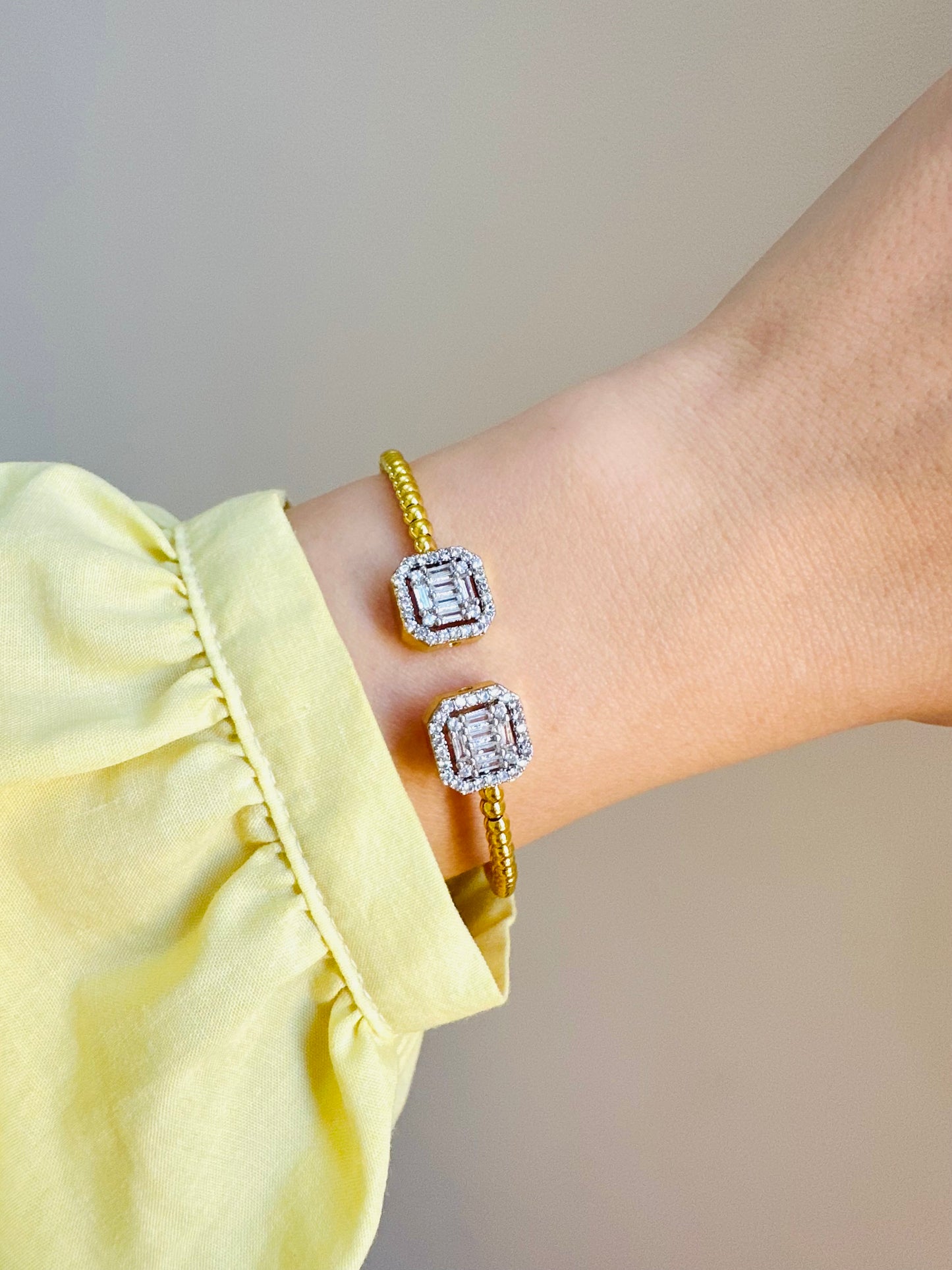 Gold Plated Stone Bracelet