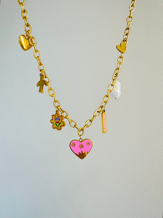 Stainless steel Colorful Necklace
