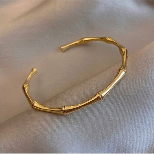 Bone Design Bangle – Stainless Steel
