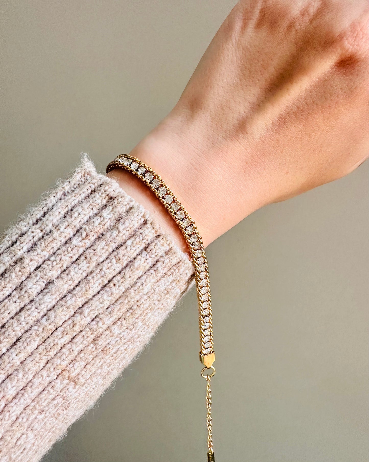 Elegant Crystal Initial Necklace