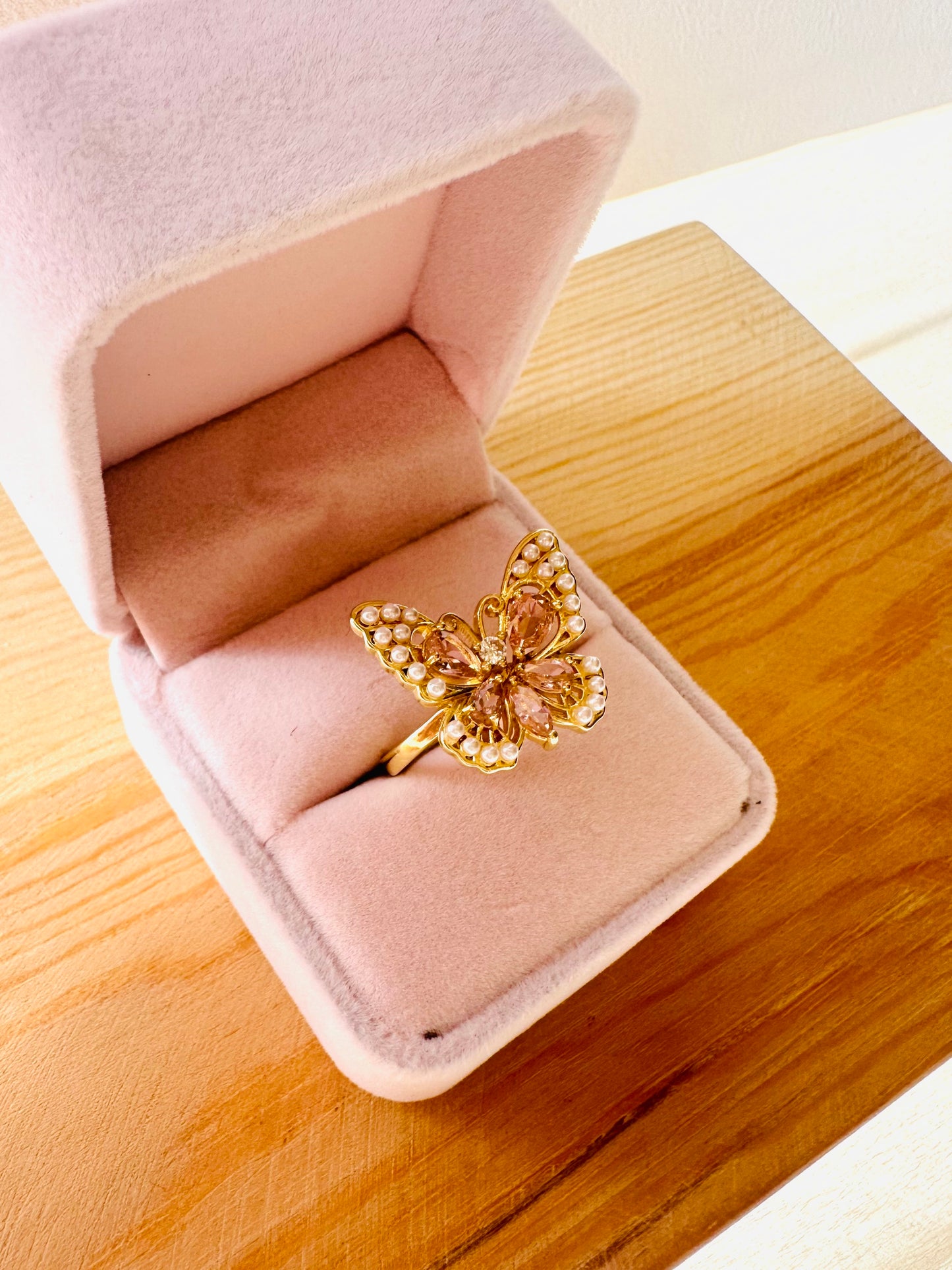 Pink Butterfly ring  🦋