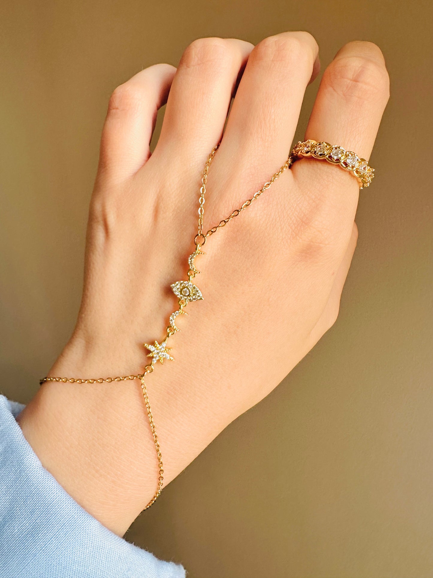 Gold Plated Hand Chain