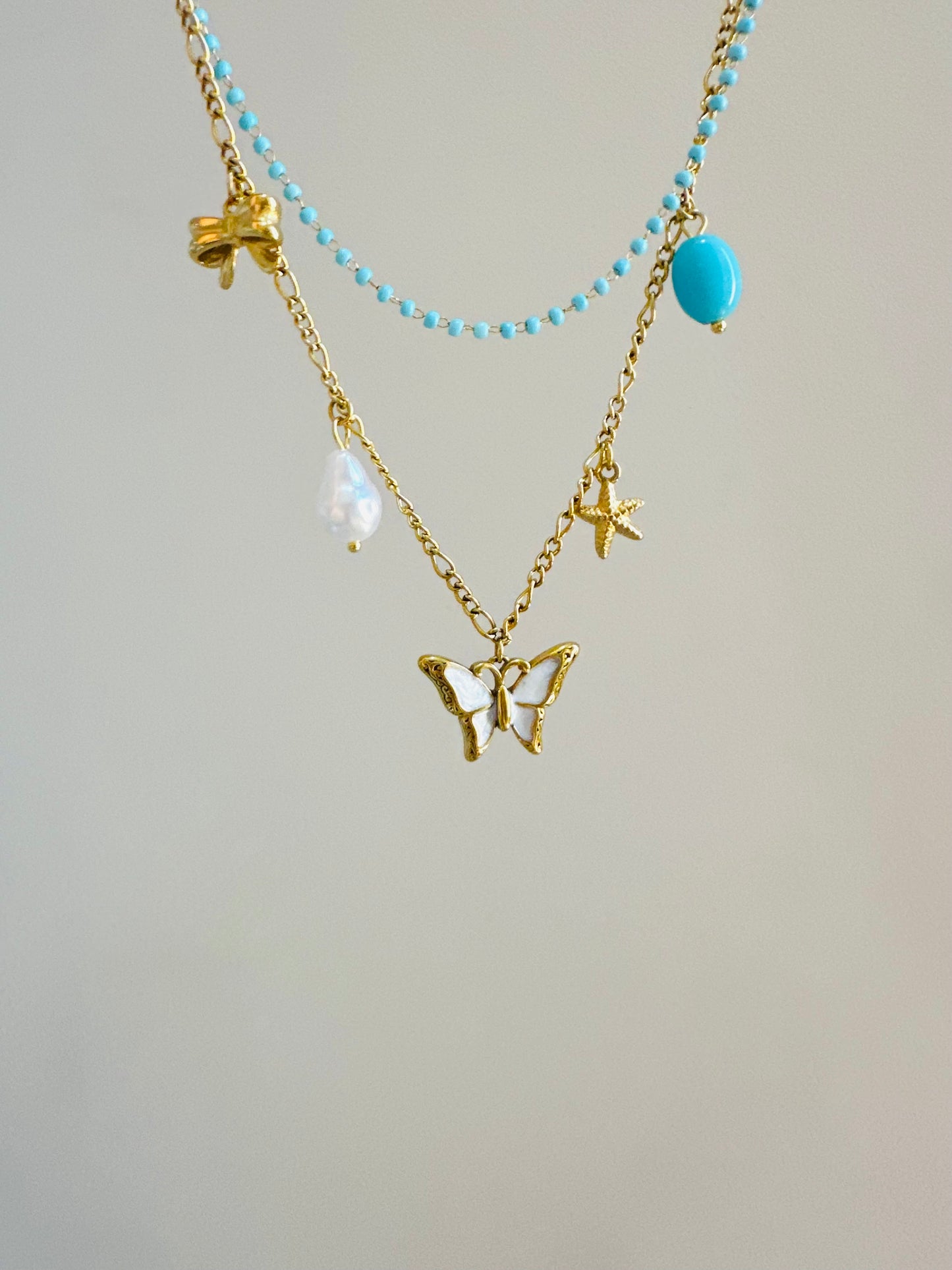 Stainless Steel Butterfly Necklace