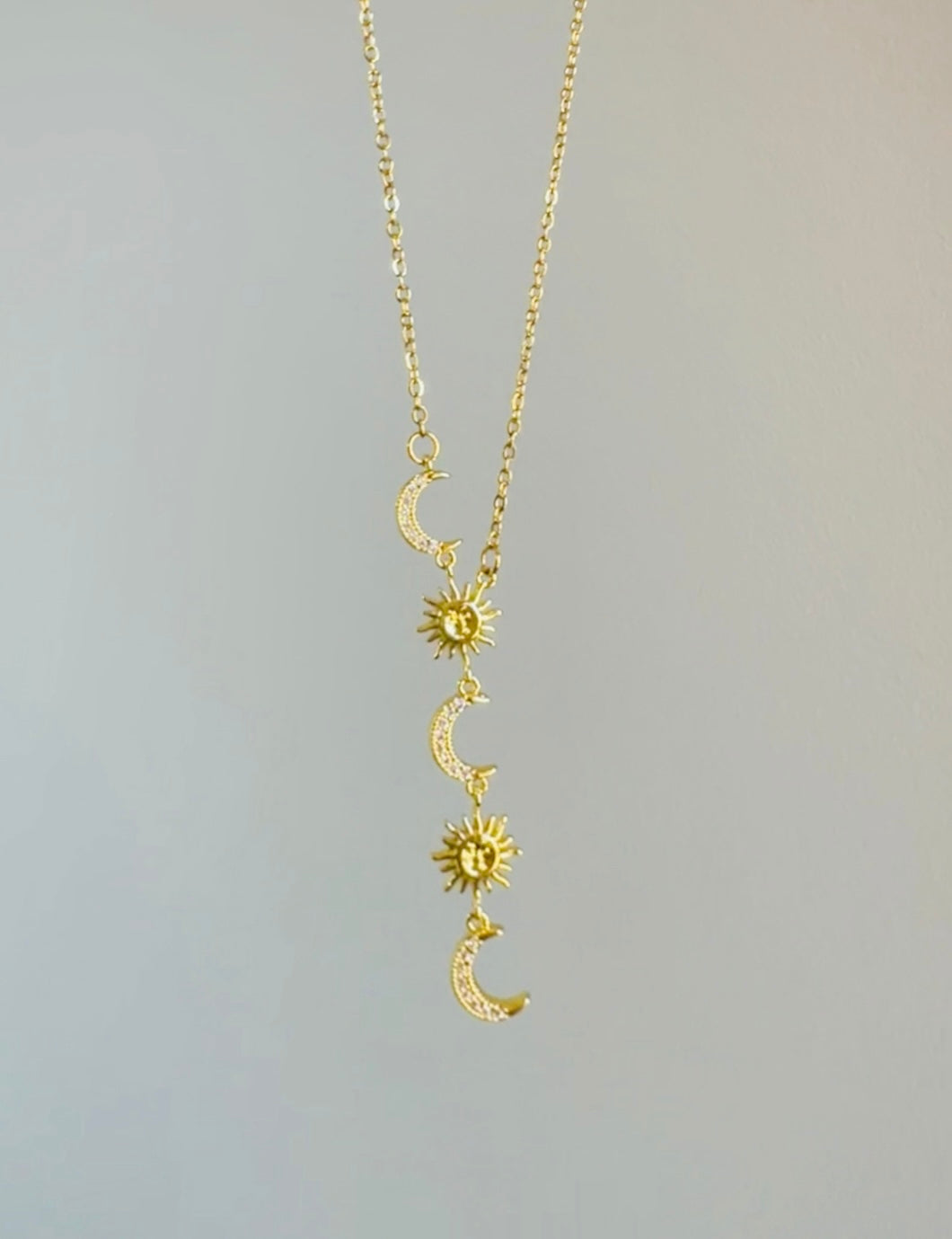 Sun & Crescent Necklace