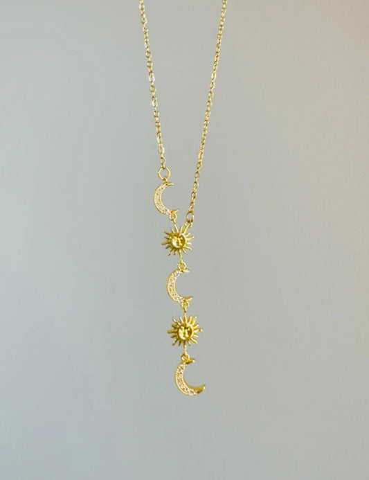 Sun & Crescent Necklace