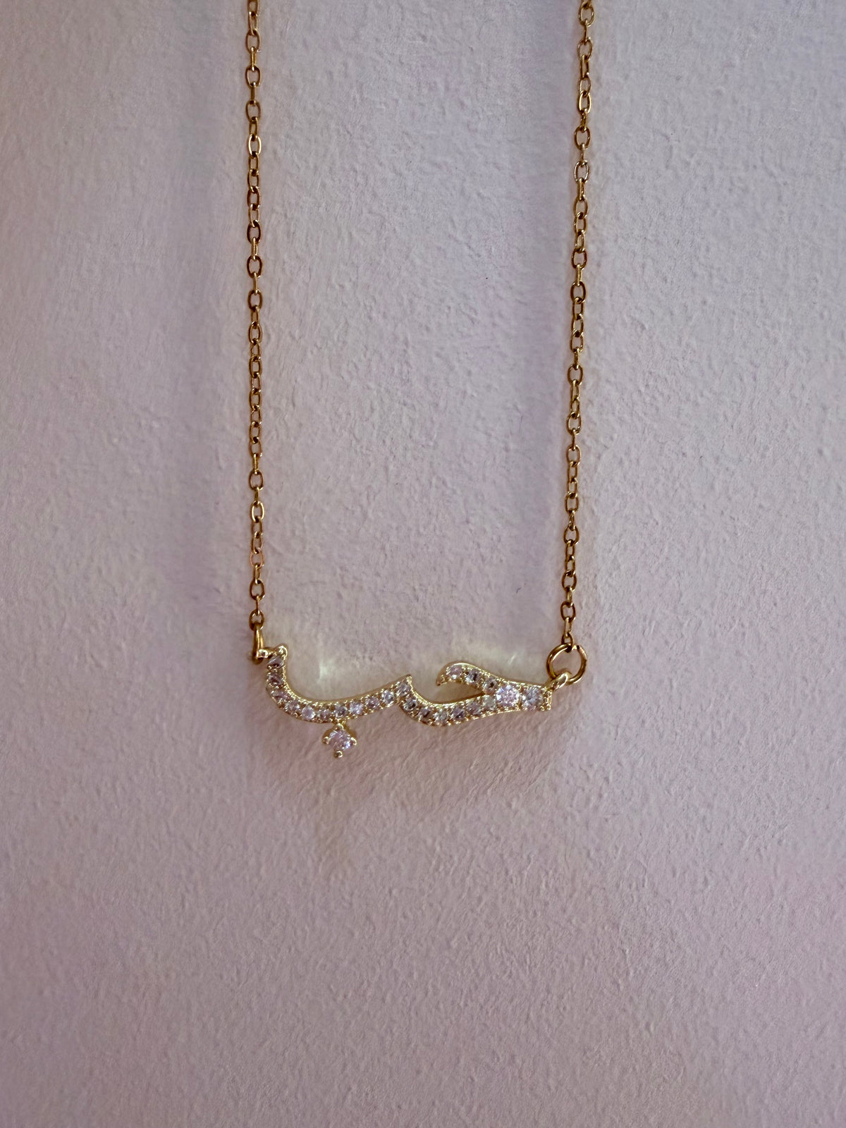 Love gold necklace