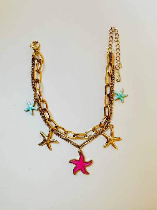 Colorful Star Charm Summer Bracelet