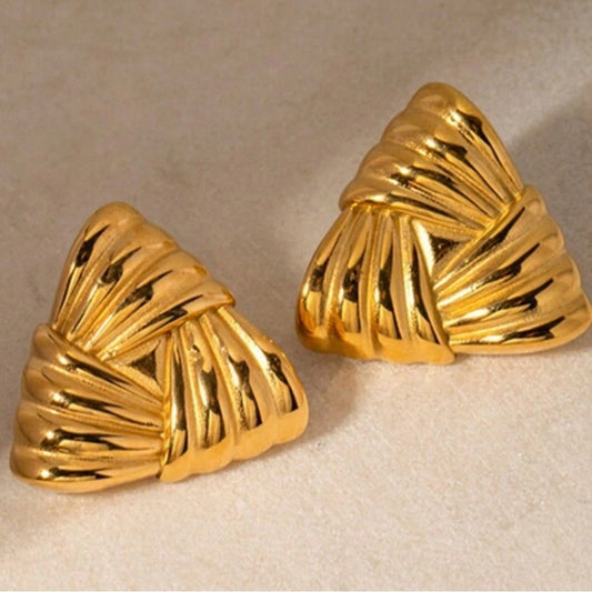 Stainless Steel Gold Earrings