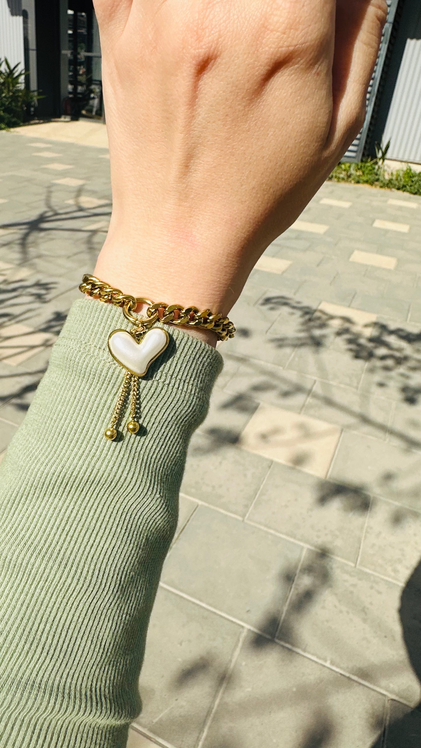 Heart Chain Bracelet