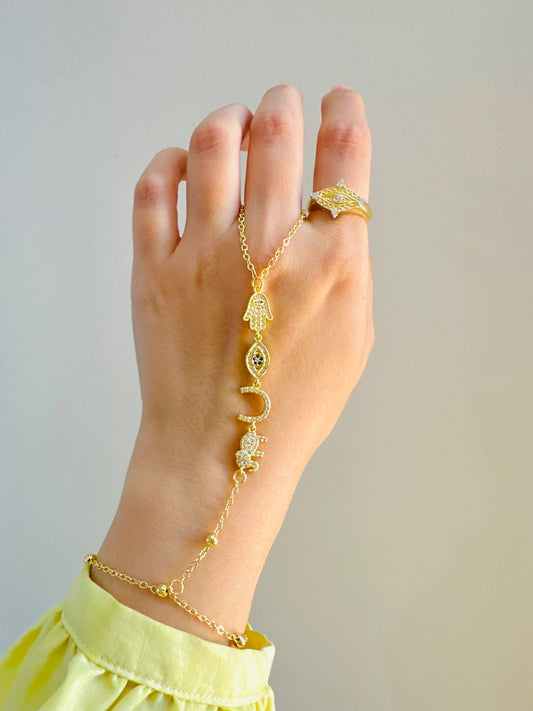 Hand Chain Gold Plated