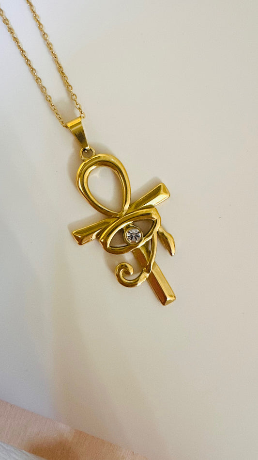 Pharaonic Ankh Necklace – Stainless Steel