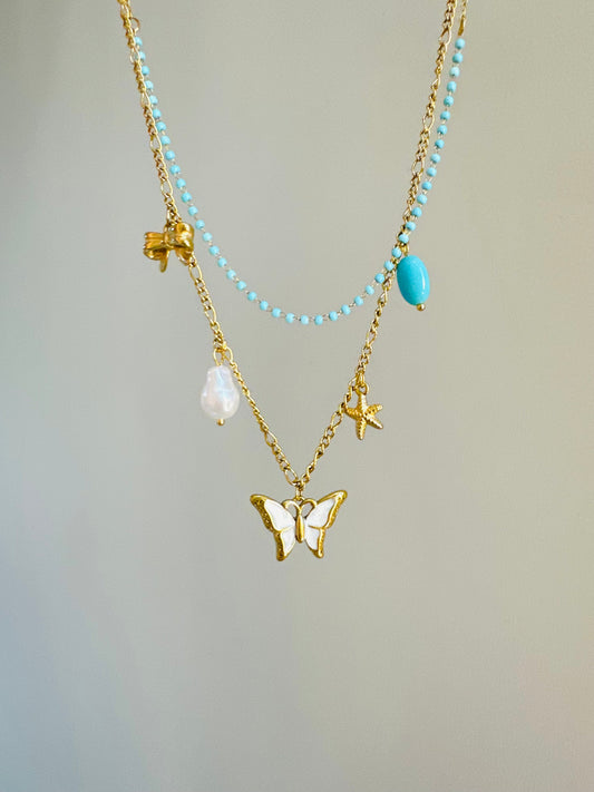 Stainless Steel Butterfly Necklace