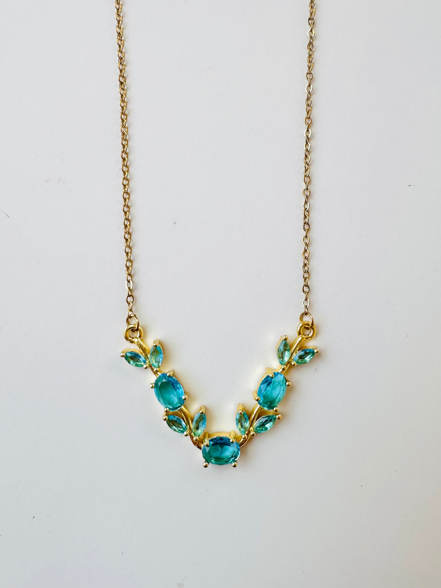 Blue Tulip Necklace