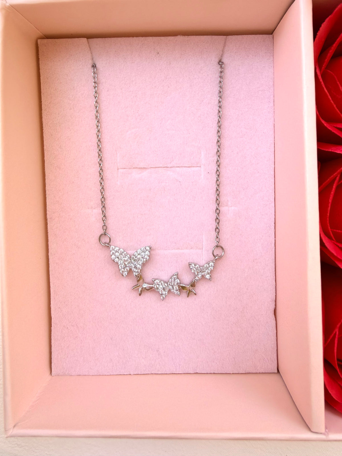Silver Butterfly Necklace