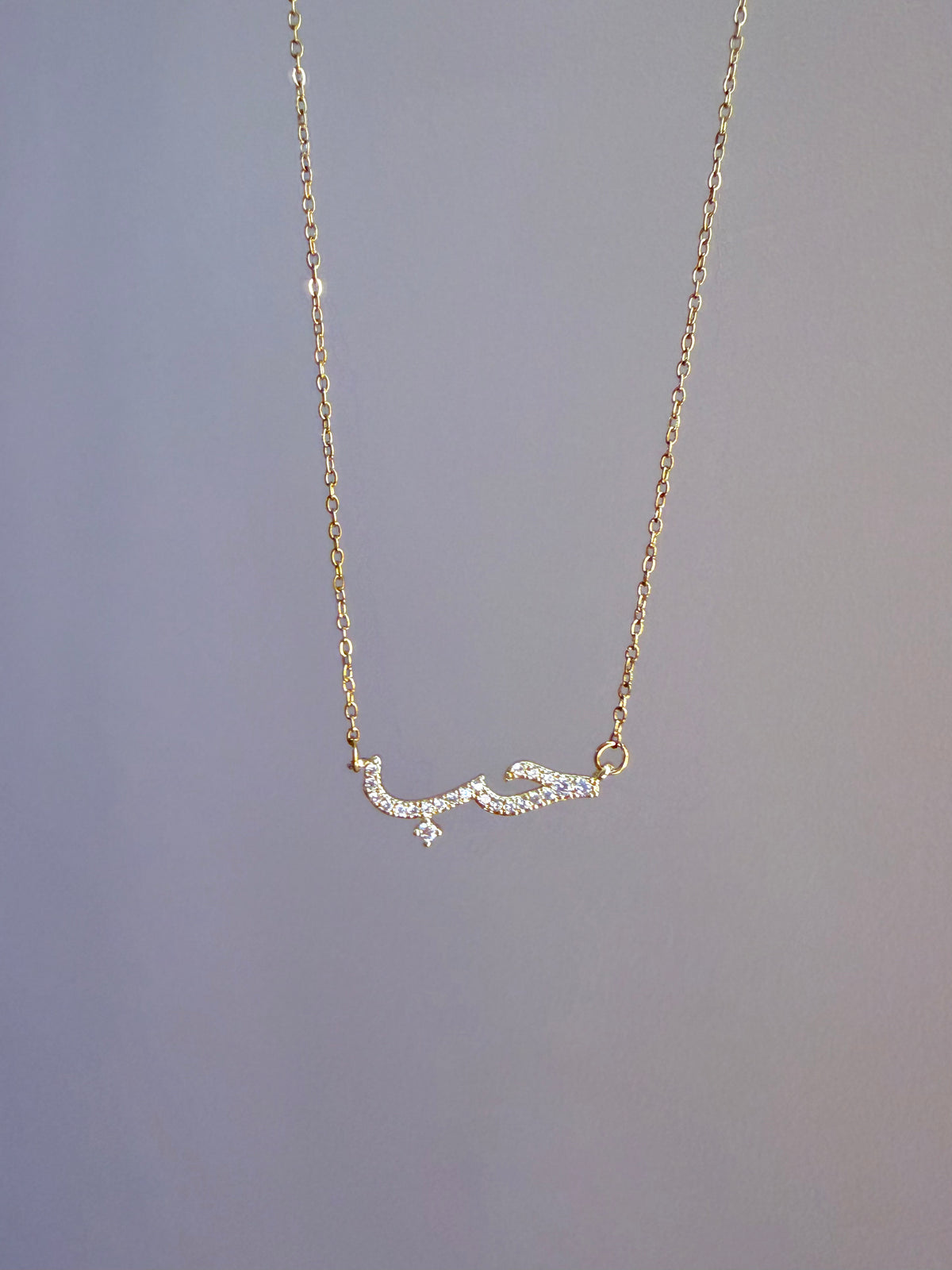 Love gold necklace