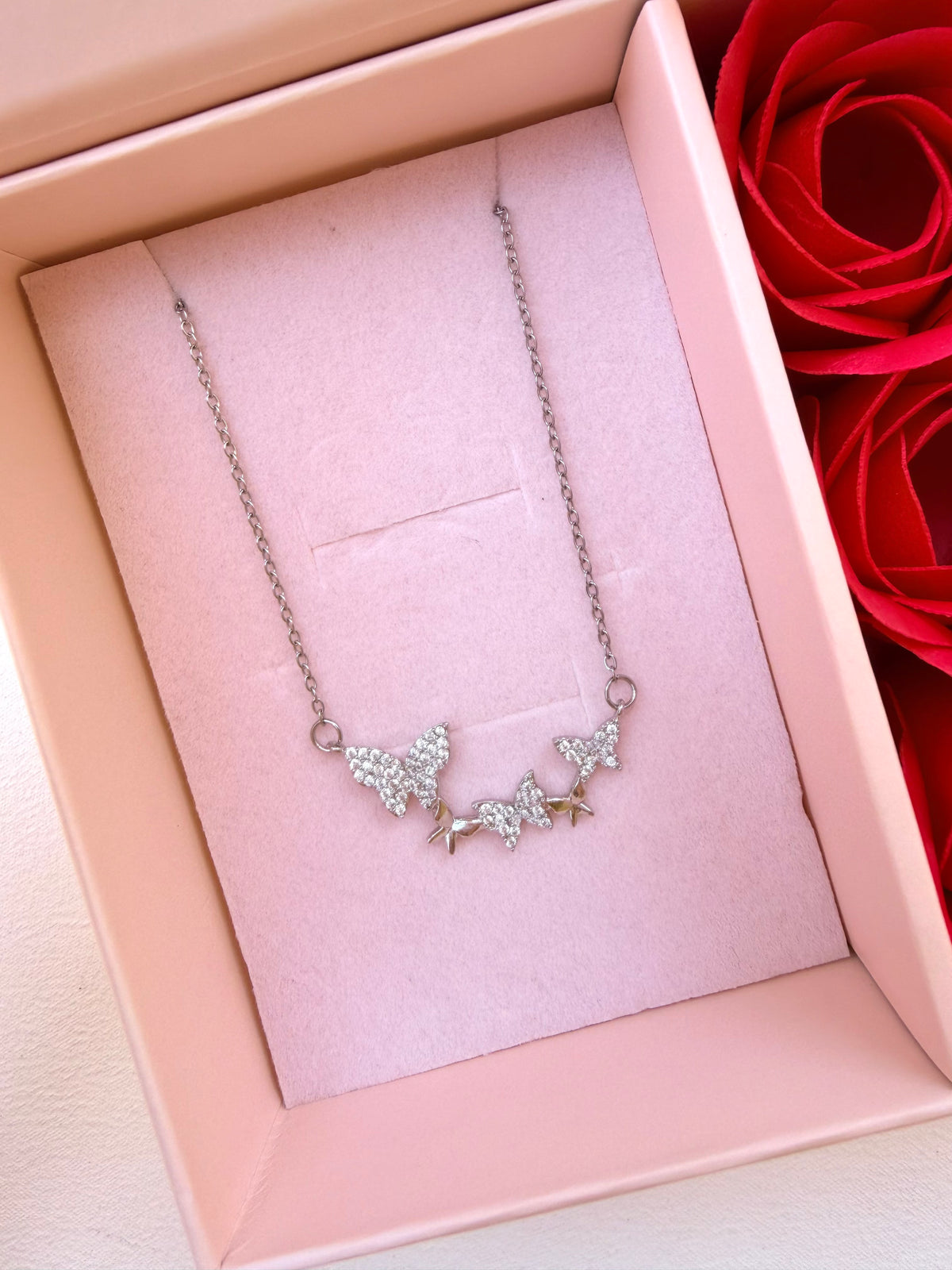 Silver Butterfly Necklace