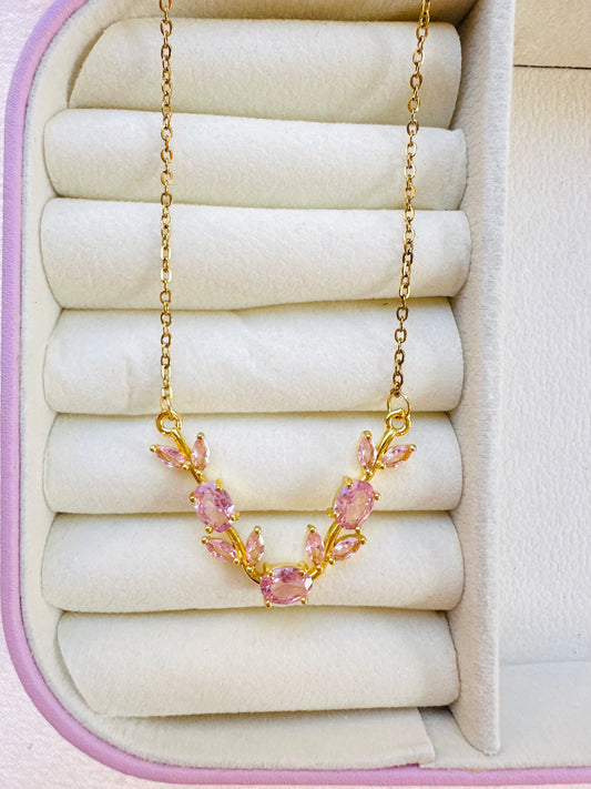 Pink Tulip Necklac
