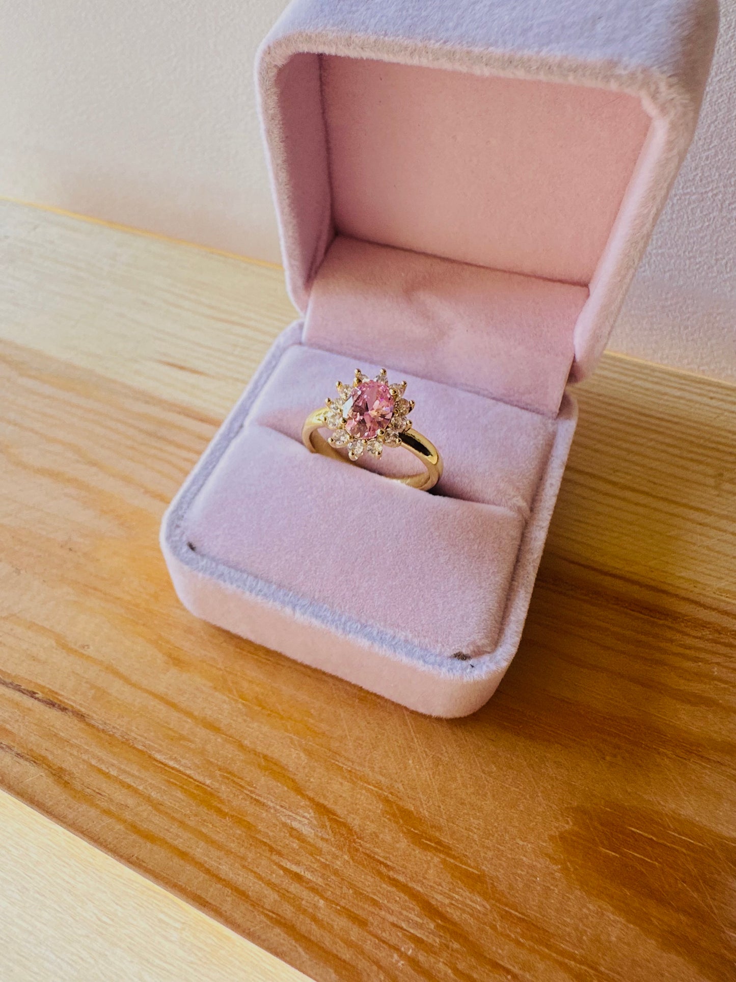 Pink Gold Plated Ring